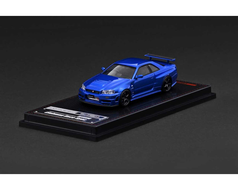 Ignition Model 1:64 Nissan Skyline GT-R (BNR34) NISMO – Customized Blue Metallic – Limited Edition