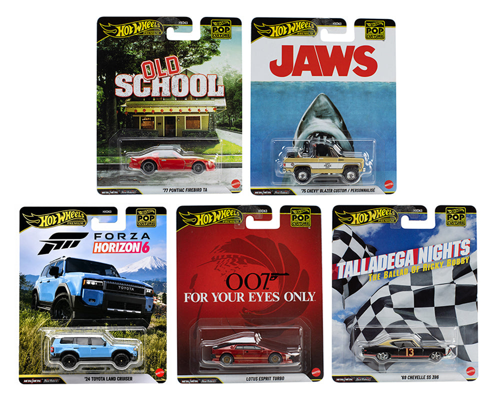 Hot Wheels 1:64 Pop Culture T Case 2026 Assortment 5pcs