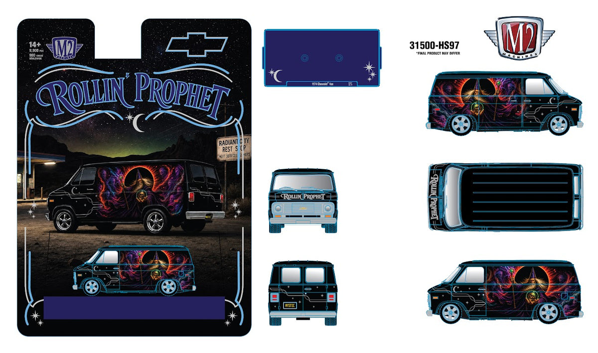 (Preorder)M2 Machines 31500 HS-97 1974 Chevrolet Van “Rolling Profit”