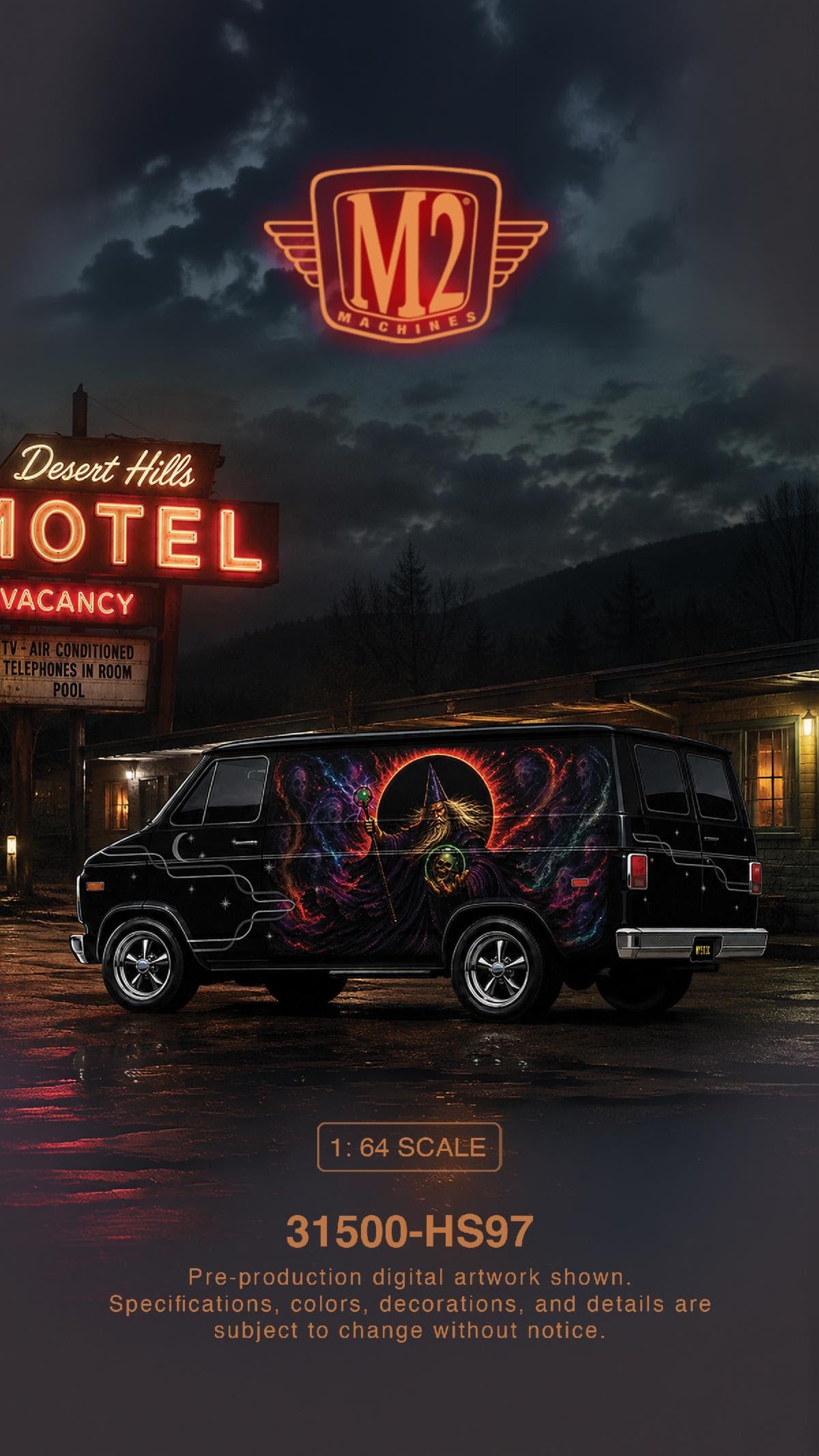 (Preorder)M2 Machines 31500 HS-97 1974 Chevrolet Van “Rolling Profit”