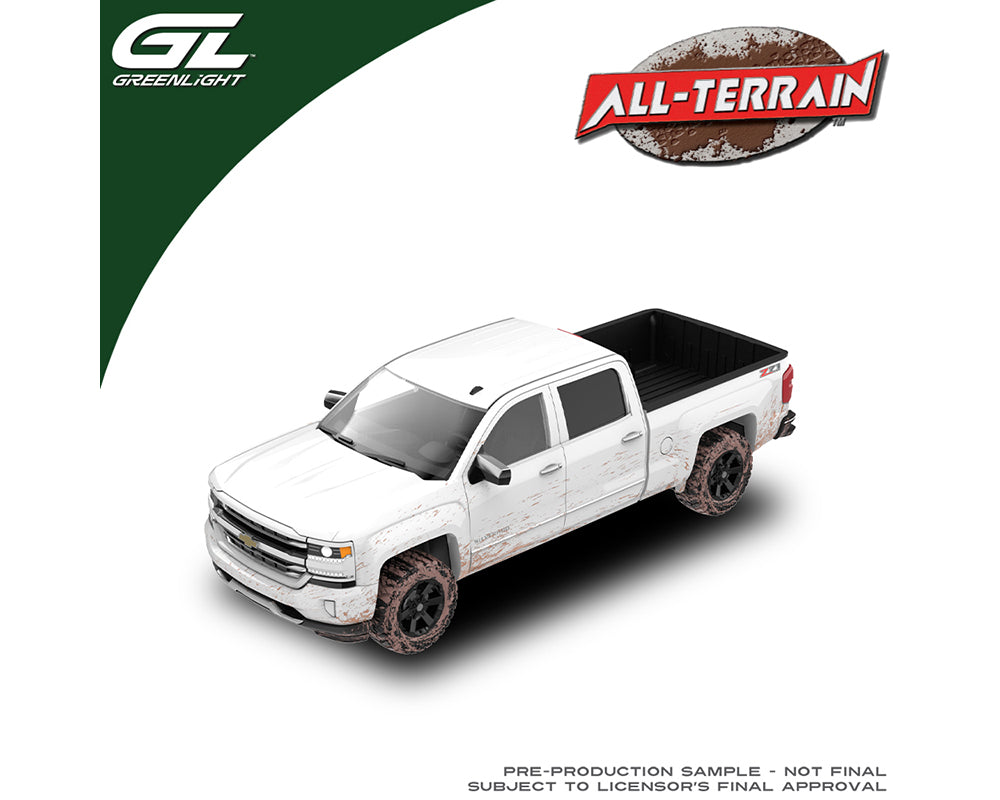 Preorder) Greenlight 1:64 All Terrain Series 18 – 2016 Chevrolet Silverado Muddy Version – Limited Edition