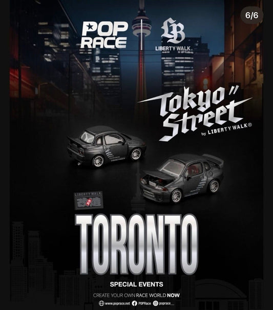 Pop Race 1/64 PANDEM ROCKET BUNNY QR32 METAL GREY CDX Version PR640574 Toronto