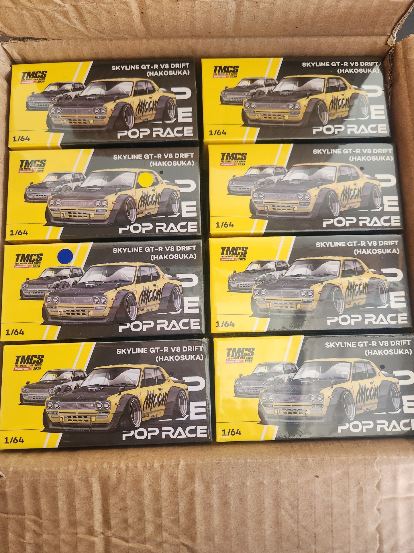 POP RACE 1/64 SKYLINE GT-R V8 DRIFT (HAKOSUKA) MOONEYES
TMCS SINGAPORE SPECIAL EDITION PR640296