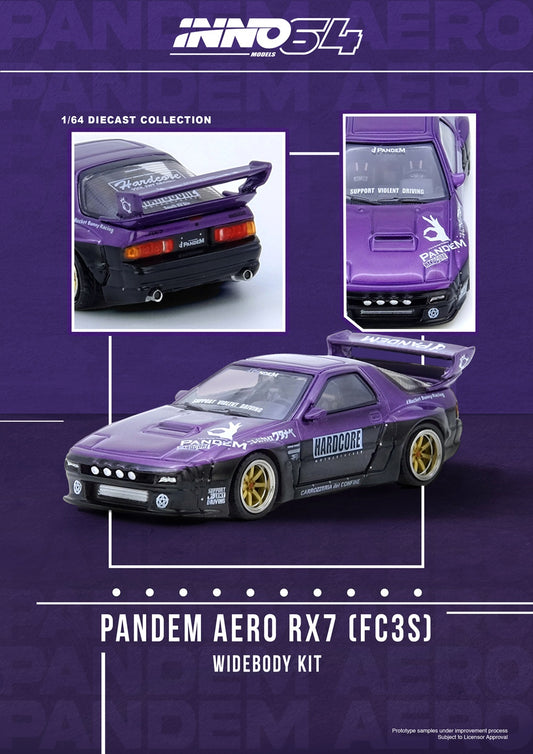 (Preorder) Inno64 Mazda RX7 (FC3S) Pandem Rocket Bunny Purpe