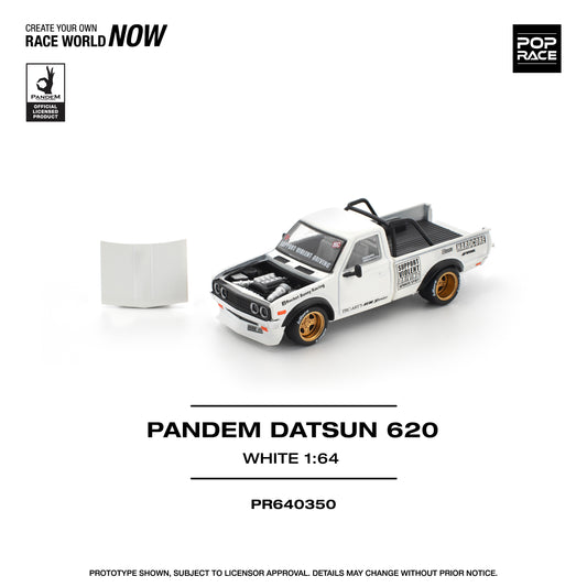 Pop Race Datsun 620 White 1/64 * PREORDER* Nov