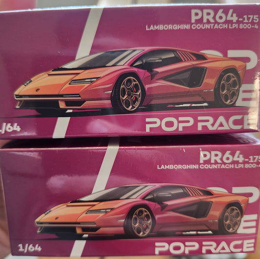 Pop Race LAMBORGHINI COUNTACH LPI 800-4 BLU HAL 1/64
