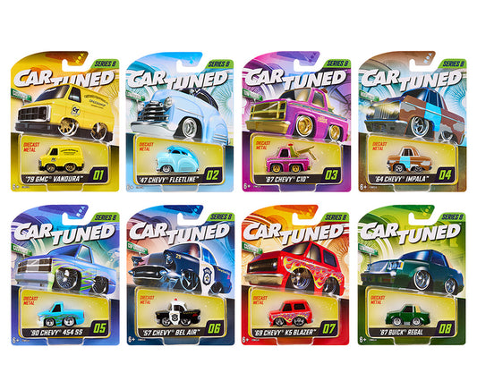 CarTuned 1:64 Series 8 Mainline Assortment of 8 Styles 2025