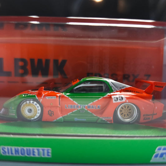Inno64 1/64 LBWK RX7 (FD3S) LB Super Silhouette Orange/green