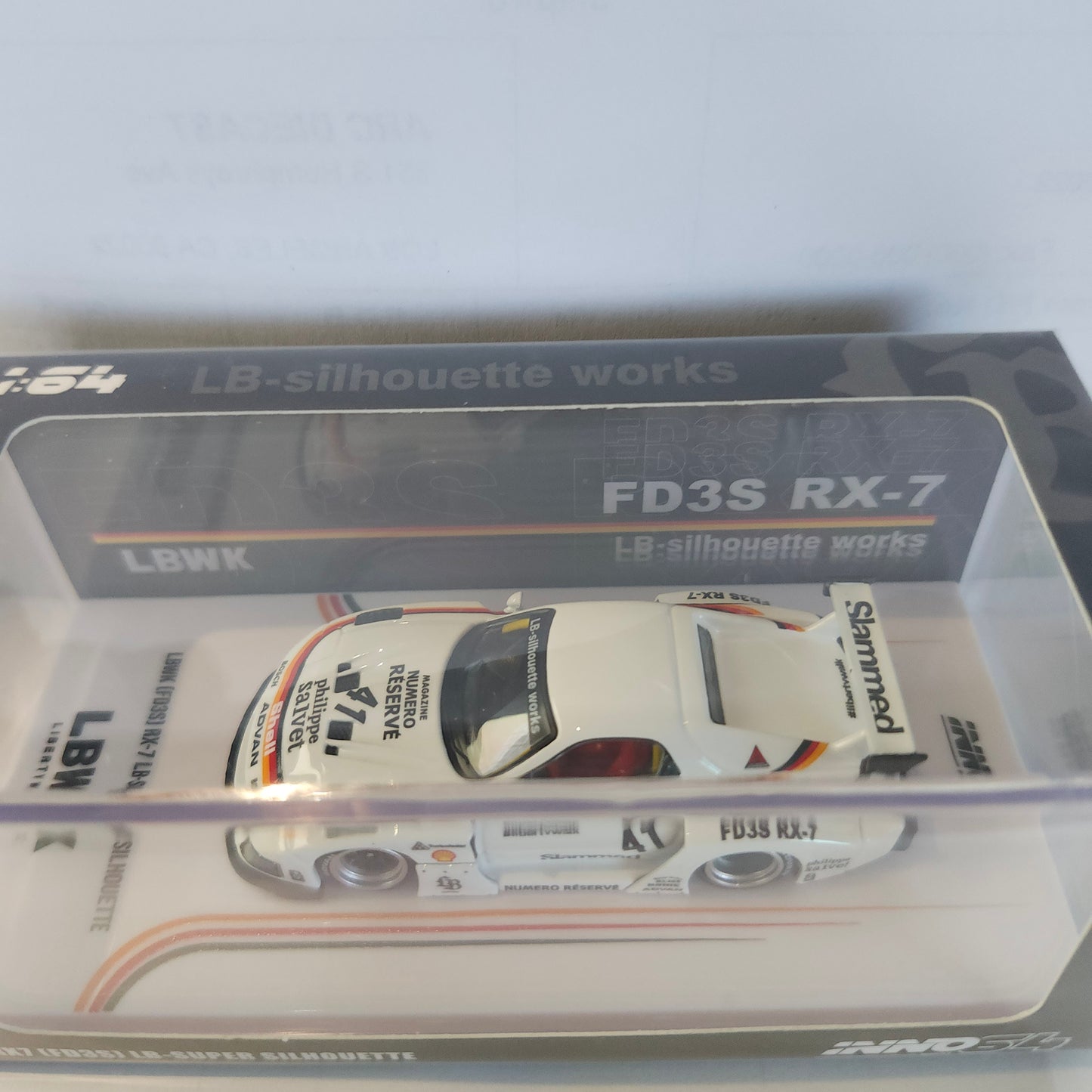 Inno64 LBWK FD3S RX-7 LB SUPER SILHOUETTE Numero Reserve
