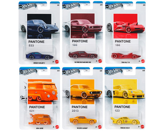 (Preorder) Hot Wheels 1:64 Pantone A Assortment 2025 6 pcs set