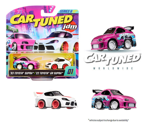 CarTuned 1:64 2-Pack Series 6 “Sick Supras” – 1993 Toyota Supra & 2022 Toyota GR Supra