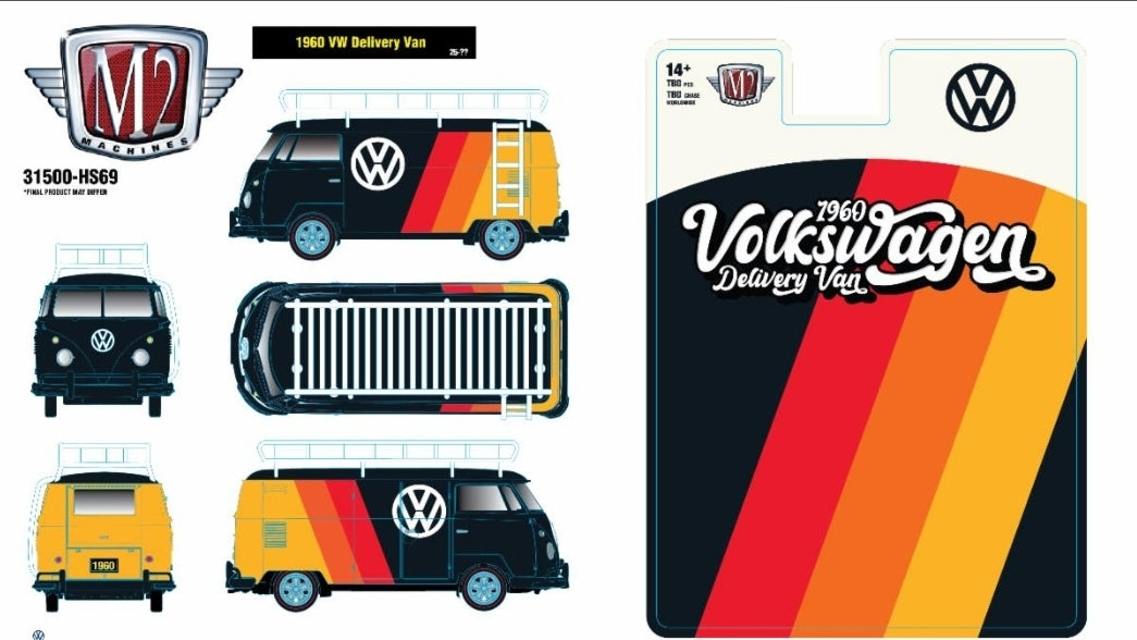 (Preorder)M2 Machines x Volkswagen 1960 VW Delivery Van ETA 2026 Q1