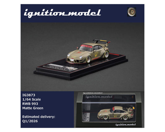 (Preorder) Ignition Model 1:64 Rauh-Welt Begriff RWB 993 – Matte Green ETA 2026 Jan