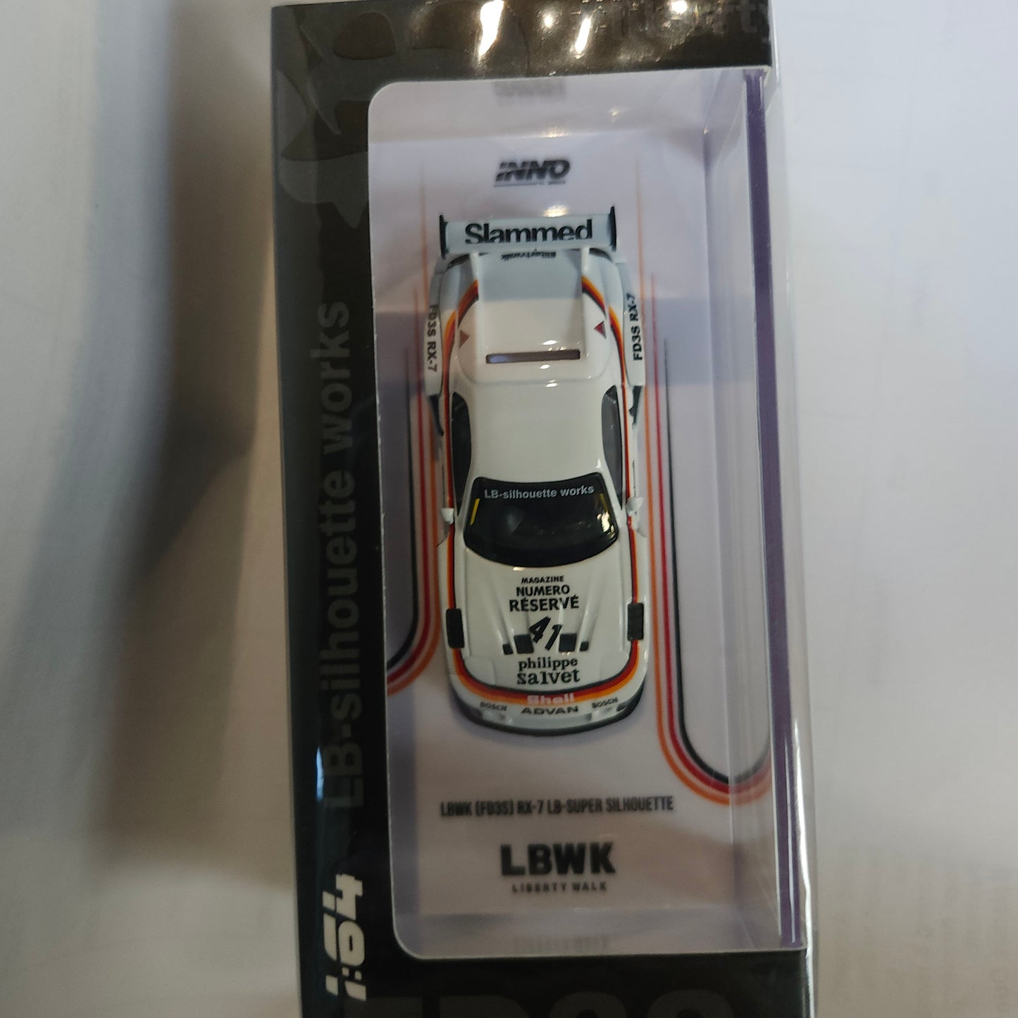Inno64 LBWK FD3S RX-7 LB SUPER SILHOUETTE Numero Reserve