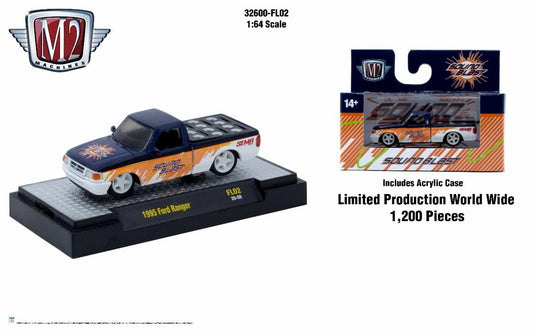(Preorder) M2 Machines SEMA 2025 1995 Ford Ranger "Rolling Sound" limited quantity
