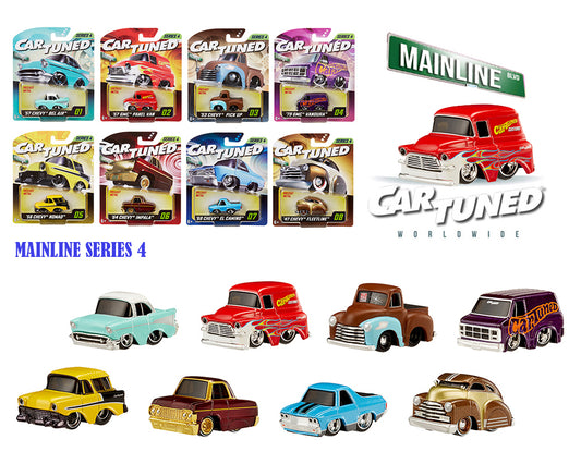 CarTuned 1:64 Series 4 Mainline Assortment of 8 Styles