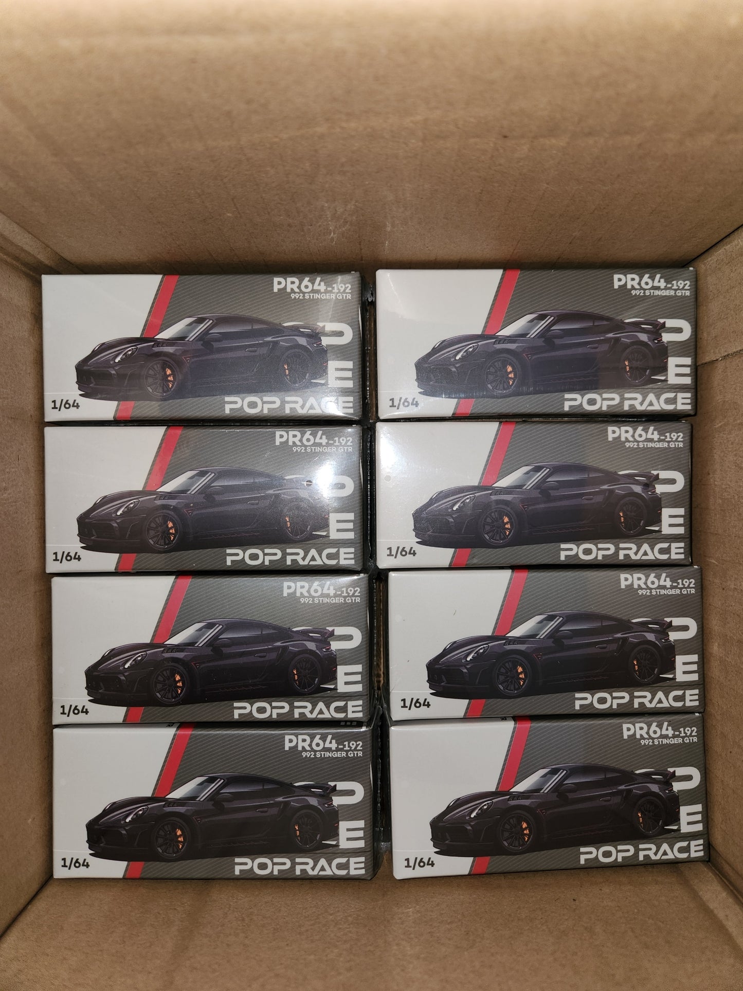 POP RACE 1/64 STINGER 992 CARBON EDITION (RED LINE) PR640192