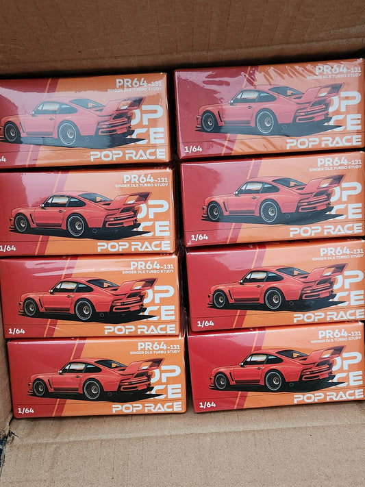 POP RACE 1/64 SINGER DLS TURBO (TRACK) ORANGE