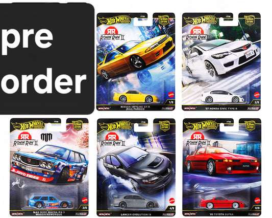 (Preorder)HotWheels Ronin Run II set 5 pcs car culture premium
