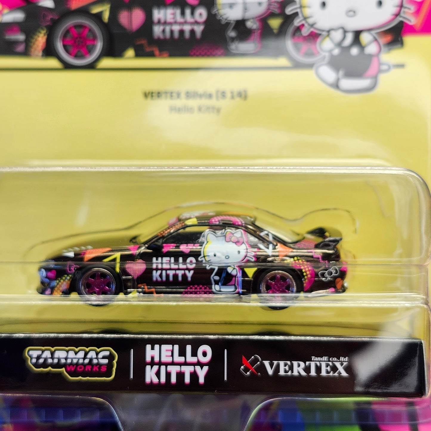 Tarmac Works Vertex Silvia S14 Hello Kitty mijos exclusive