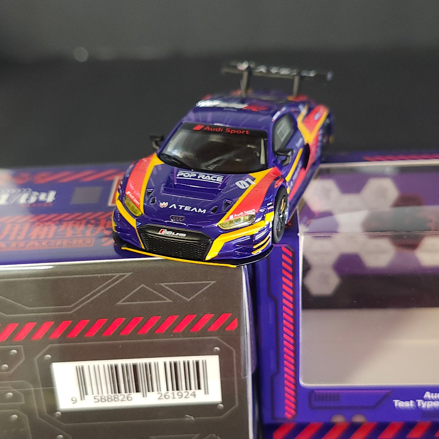 POP RACE 1/64 Audi R8 LMS - EVA RT Test Type-01 KAKUSEI X Works R8 PR64-R8LMS-EVA01KA