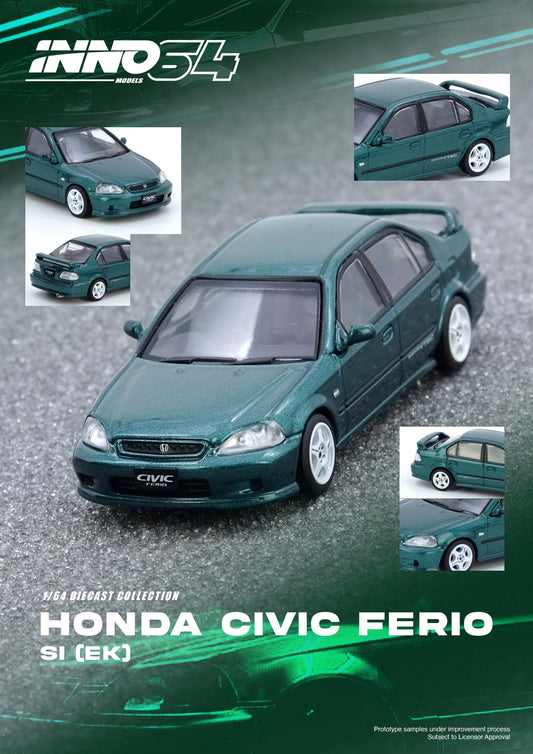 (Preorder)Inno64 Honda Civic Ferio Si Ek Green ETA 2026