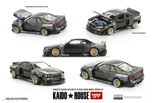 (Preorder) Kaido House Nissan Skyline GTR34 GREEDY V2 ETA OCT