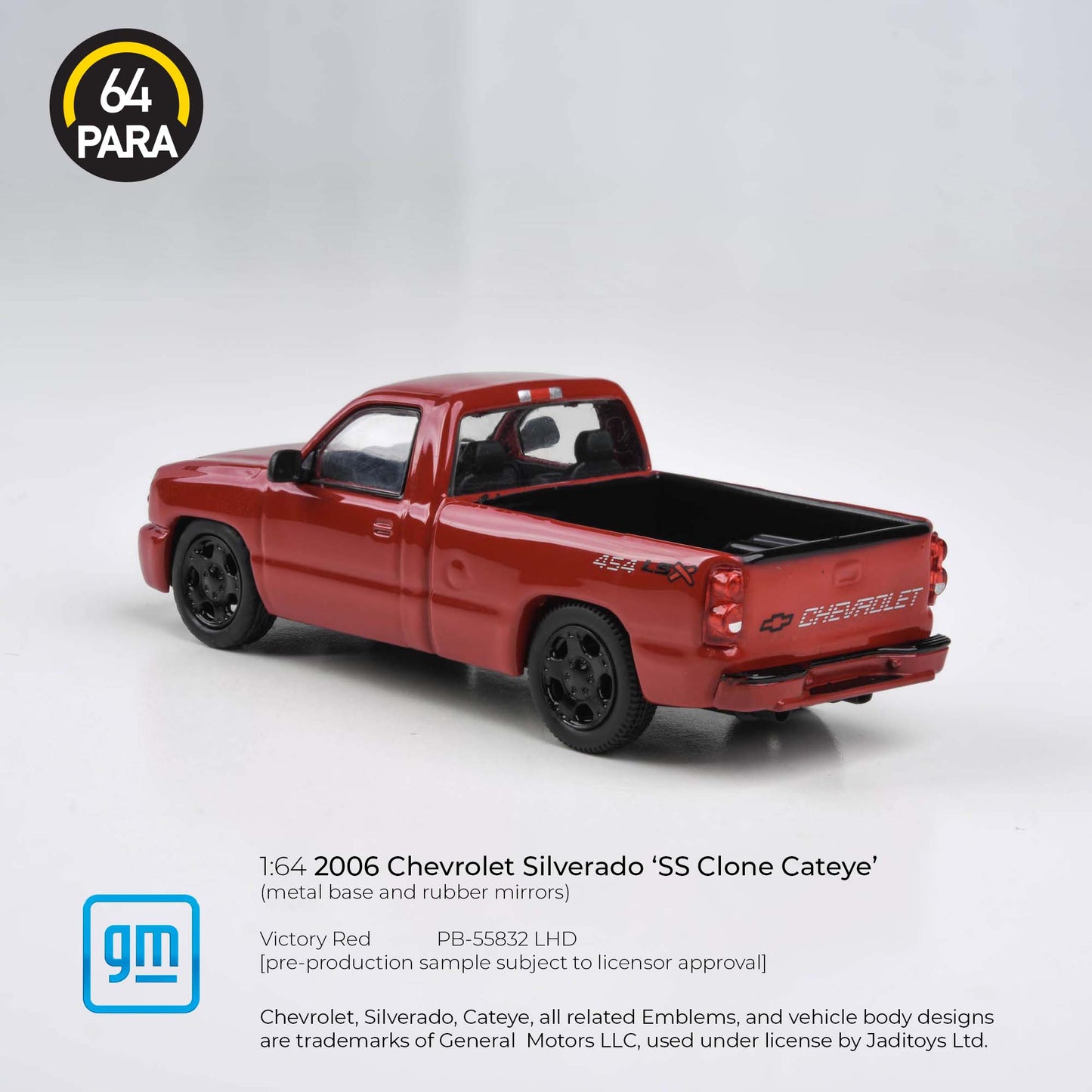 Para64 1/64 Scale 2006 Chevrolet Silverado SS Clone Victory Red