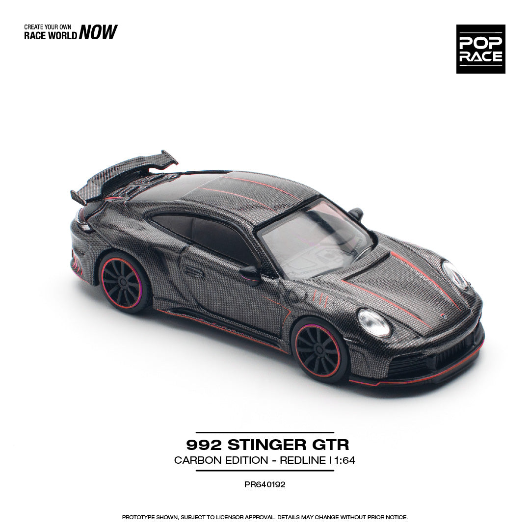 (Preorder)POP RACE 1/64 STINGER 992 CARBON EDITION (RED LINE) PR640192