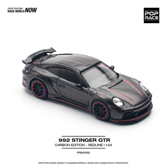 (Preorder)POP RACE 1/64 STINGER 992 CARBON EDITION (RED LINE) PR640192