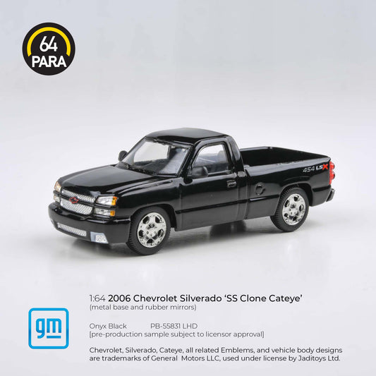 PARA64 1:64 Scale 2006 Chevrolet Silverado SS Clone Onyx Black
