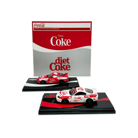 (PREORDER)DPLS x INNO 1/64 Coca Cola Toyota Supra (A80) Box Set Hong Kong Toy Car Salon 2025 Exclusive