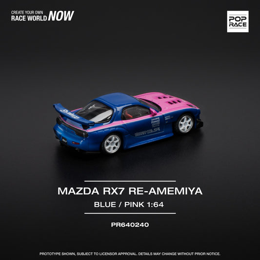 Pop Race Mazda RX7 Re-Amemiya blue PRE ORDER ETA Summer 2025
