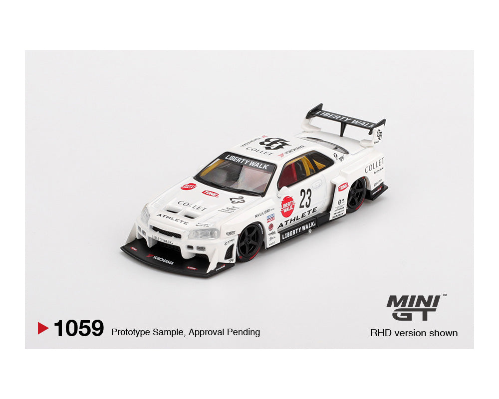 (Preorder) Mini GT 1:64 Nissan LB-ER34 Super Silhouette ATHLETE/COLLET – White
Member Only Item