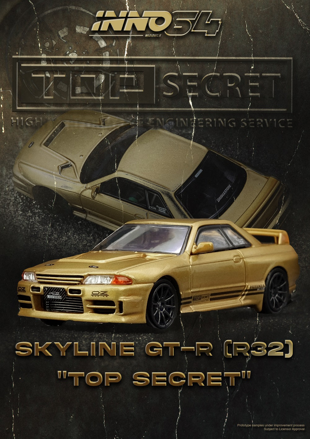 (PREORDER) INNO64 1/64 TOP SECRET BNR32 GT-R (650R)