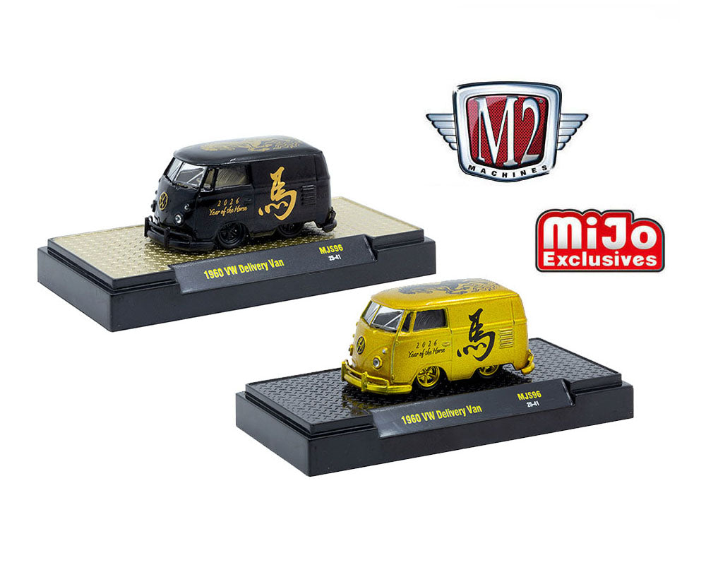 (Preorder) M2 Machines 1:64 1960 Volkswagen Delivery Van “2026 Year Of The Horse” Limited Edition 2,026 Pieces Each – MiJo Exclusives