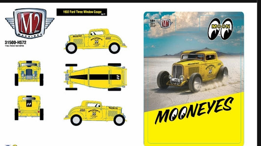 (Pre-Order) M2 Machines x Mooneyes ’32 Ford Three Window Coupe 31500-HS72