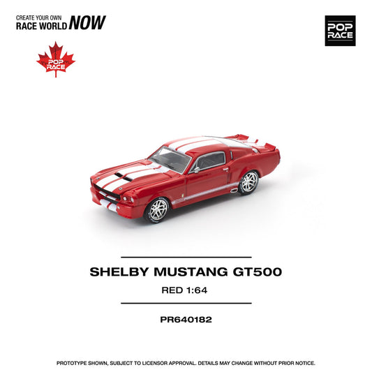 Poprace 64 SHELBY MUSTANG GT500 RED PR640182 Canada Exclusive