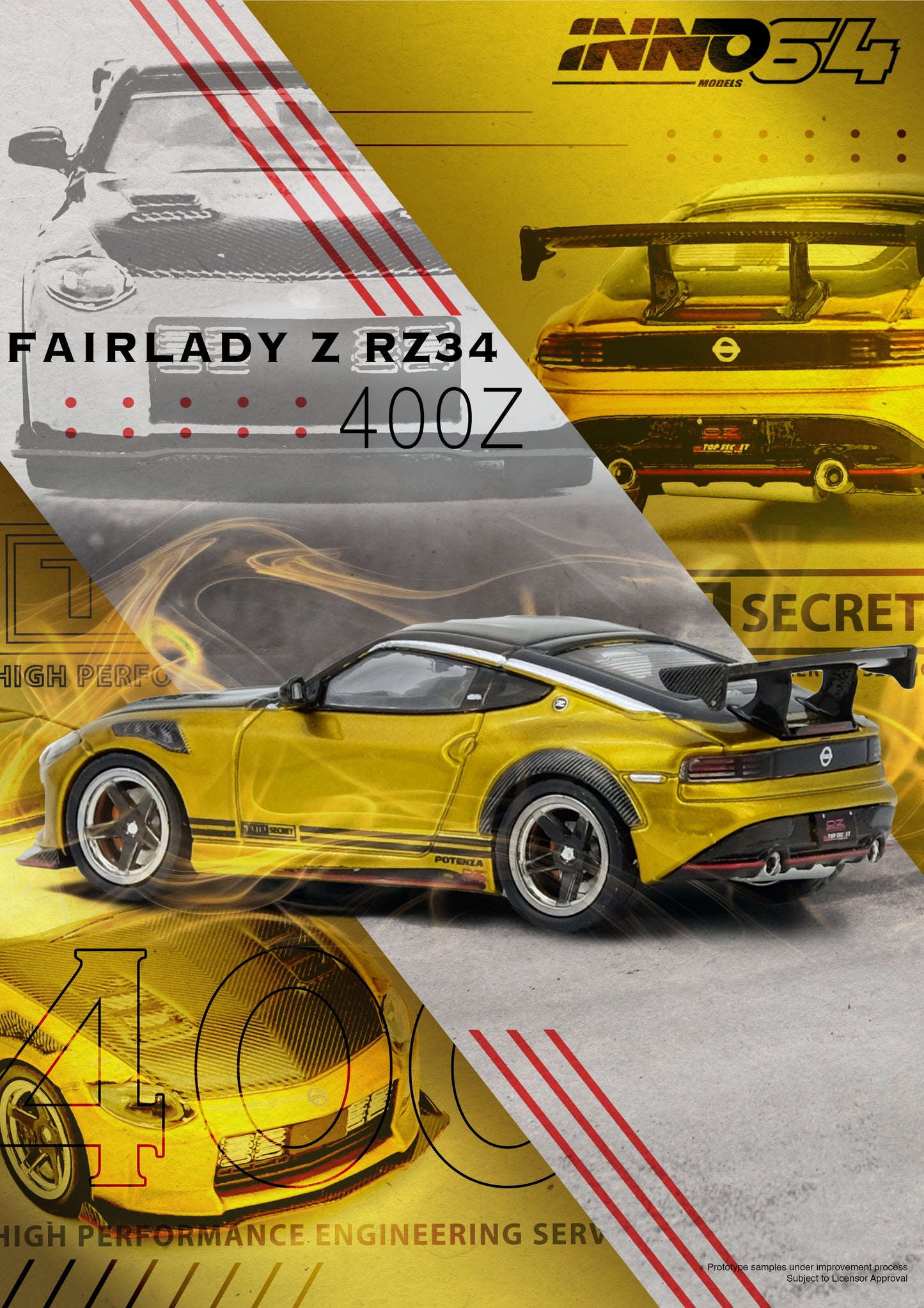 (PREORDER) INNO64 TOP SECRET FAIRLADY Z(RZ34) Gold Eta 2026