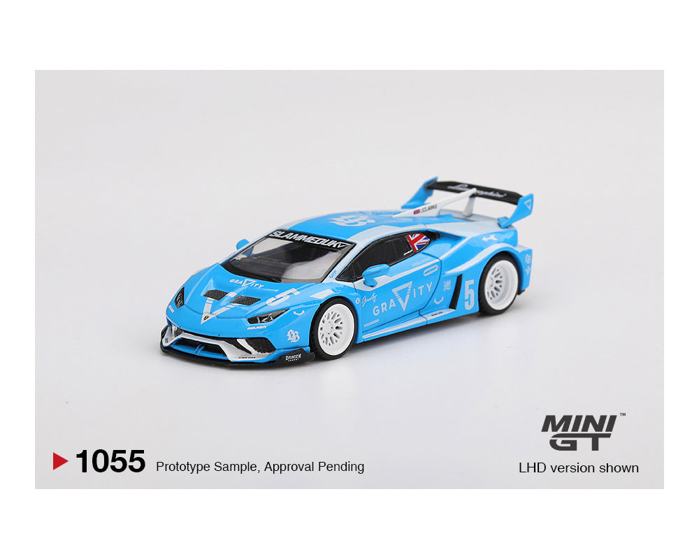 (Preorder) Mini GT 1:64 LB★WORKS Lamborghini Huracán GT GRAVITY – Blue