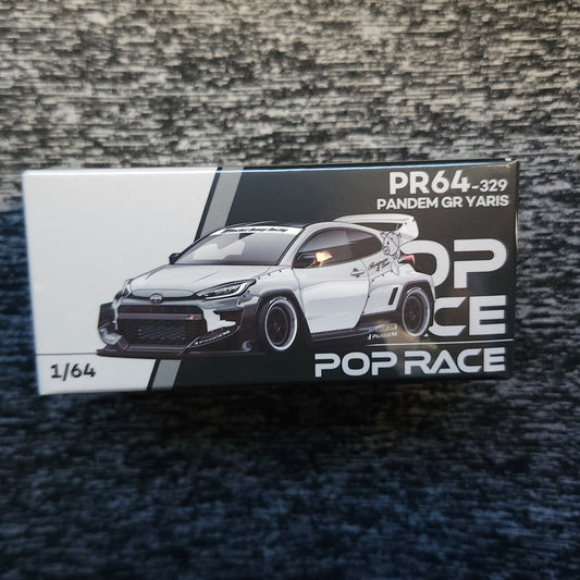 Pop Race Pandem GR Yaris Raw Metal HK ToyCar Salon 640329 1/64