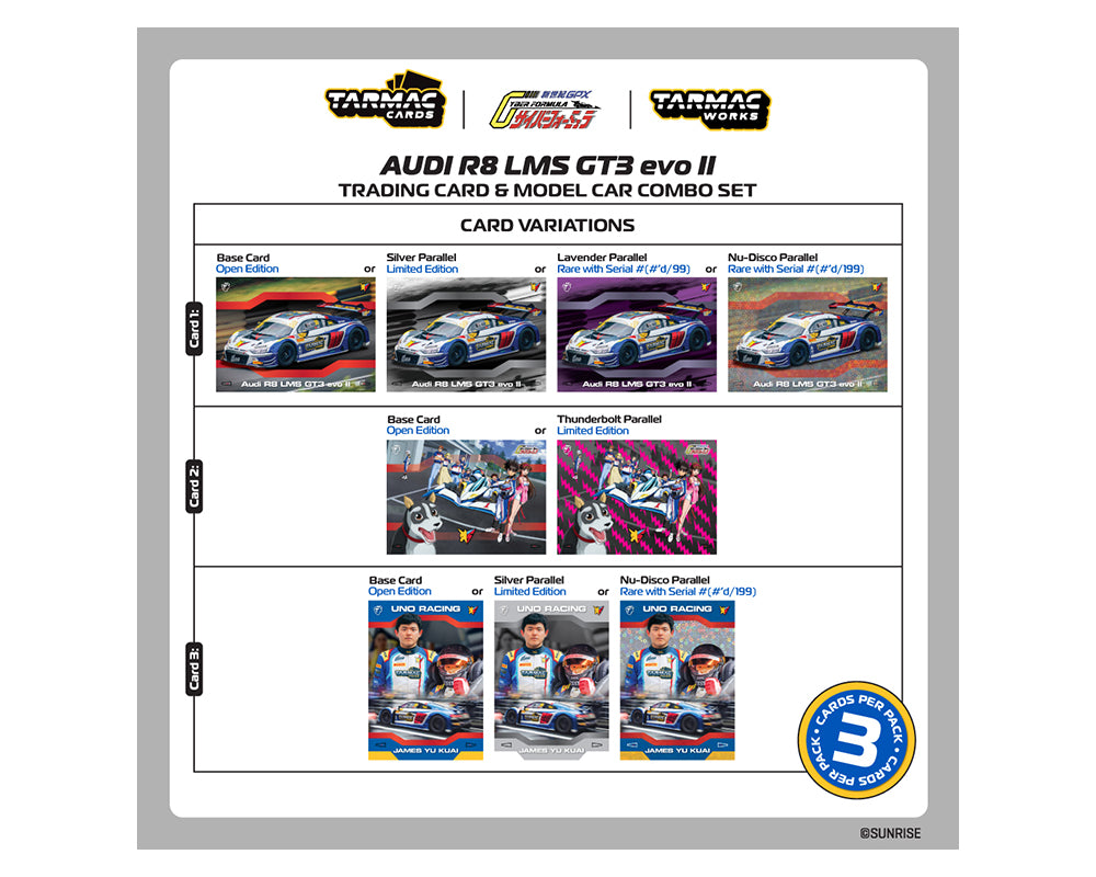 (Preorder) Tarmac Works 1:64 Audi R8 LMS GT3 evo II Sugo – Macau GT Cup – FIA GT World Cup 2024 Uno Racing James Yu – Hobby64 & Tarmac Cards