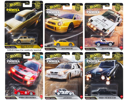 Hot Wheels 1:64 Car Culture 10th Anniversary 2026 Q Case – Thrill Climbers 5 Assortment