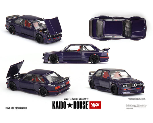 (Preorder) Kaido House x Mini GT 1:64 BMW M3 Kaido GT V2- Purple Eta Oct