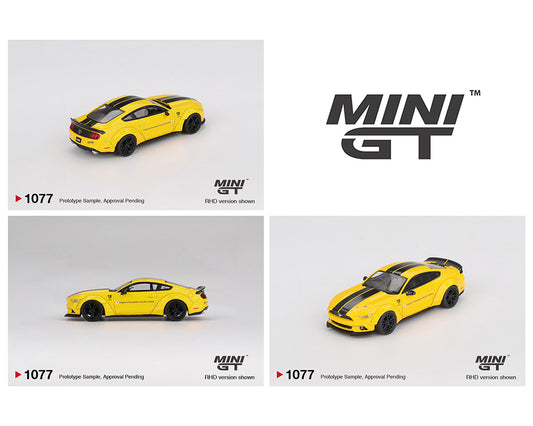 (Preorder) Mini GT 1:64 LB-WORKS Ford Mustang – Triple Yellow – Mijo Exclusives eta November
