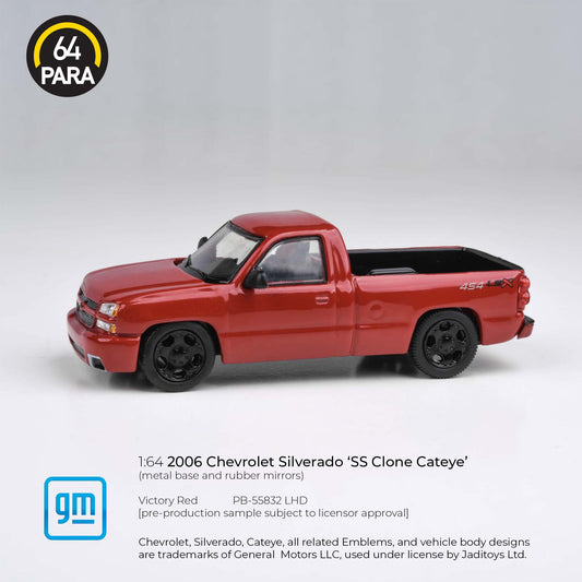 Para64 1/64 Scale 2006 Chevrolet Silverado SS Clone Victory Red