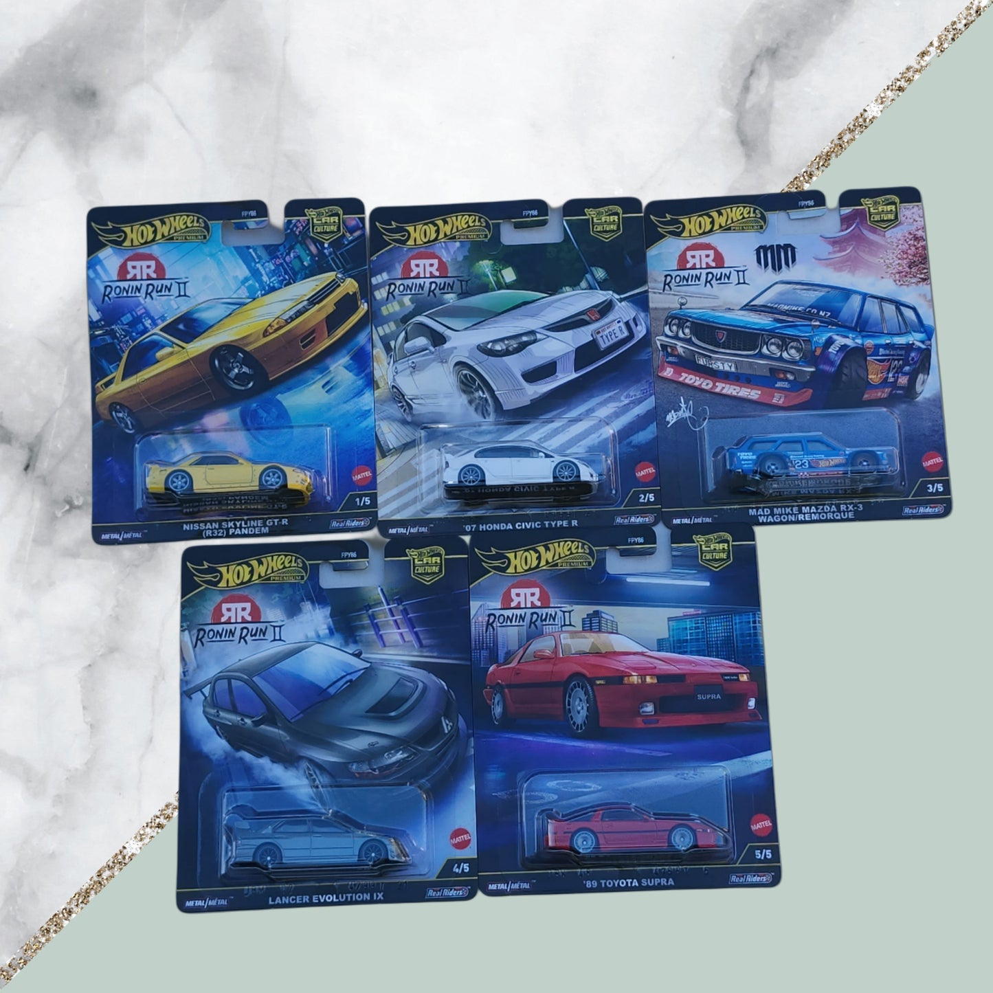 Hot Wheels Car Culture 2025 Ronin Run II 5pcs set
