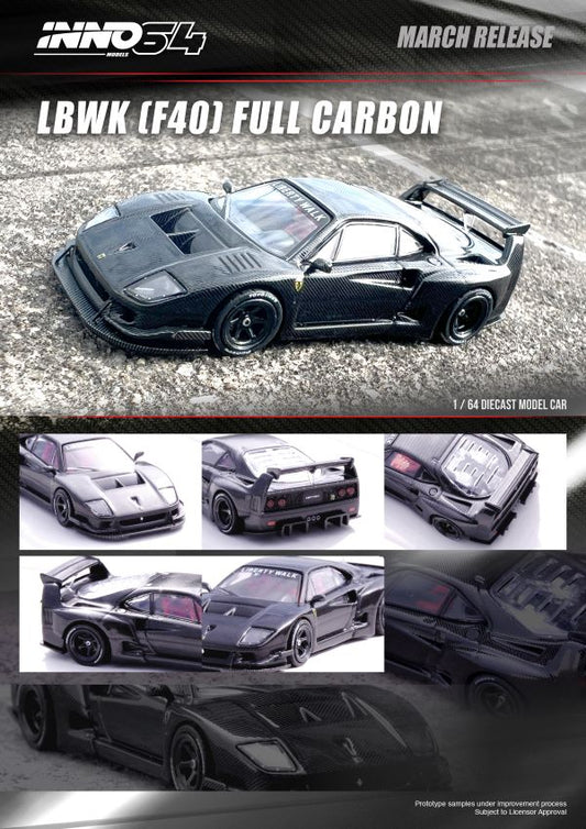 Inno64 1:64 LBWK F40 – Full Carbon