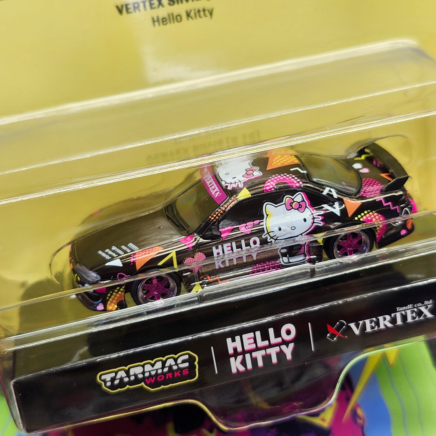 Tarmac Works Vertex Silvia S14 Hello Kitty mijos exclusive