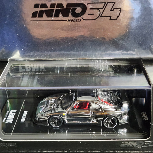 Inno64 LBWK FERRARI F40 Chrome Silver